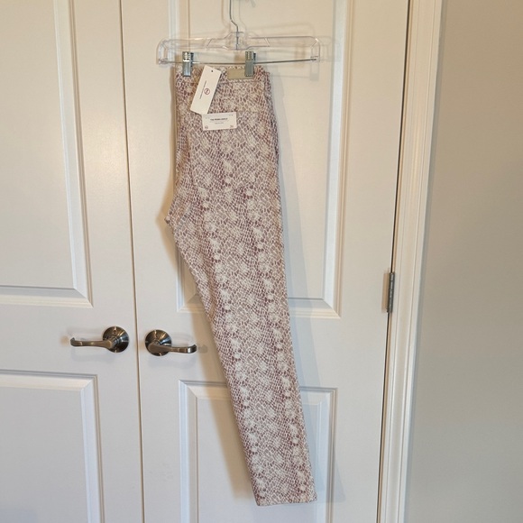AG Adriano Goldschmied Brown/Mauve Snake Print Pants NWT - Picture 1 of 5